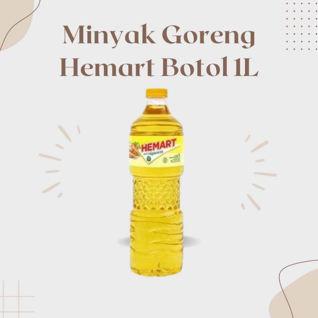 HEMART 1L - MINYAK GORENG HEMART 1 LITER | 500ml