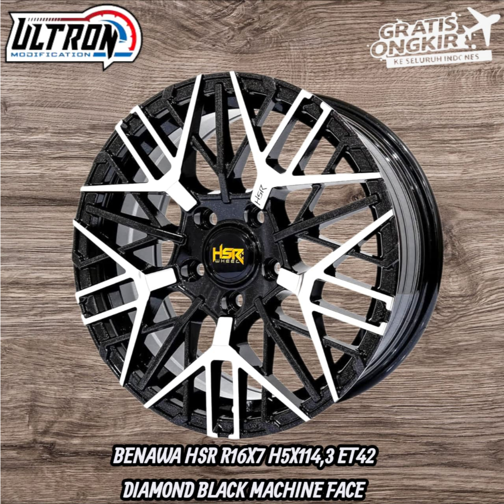 VELG RACING R16 HSR WHEEL BENAWA PELEK RING 16 MOBIL XPANDER ERTIGA INNOVA RUSH