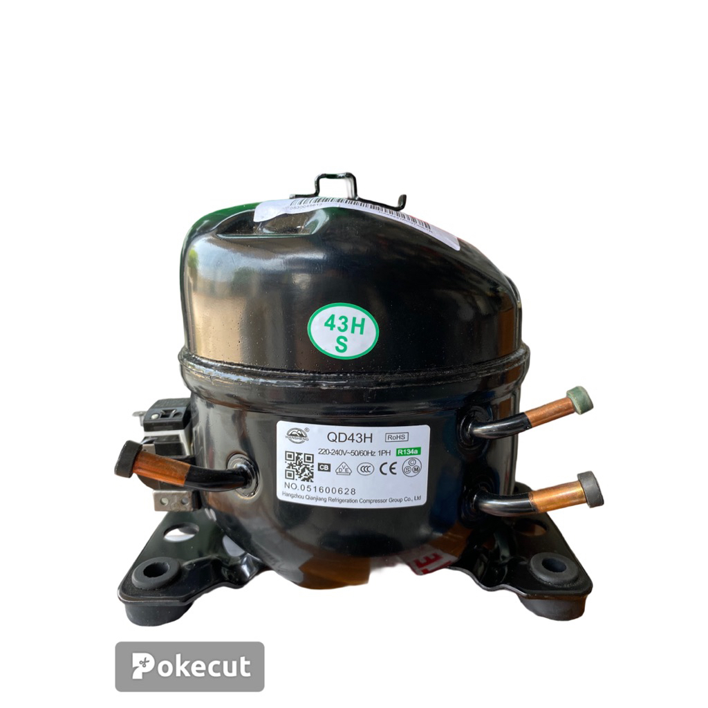 Kompresor Kulkas Freezer QD43H / QD43CZ  Kompresor kulkas freezer 1/8PK R134a Original