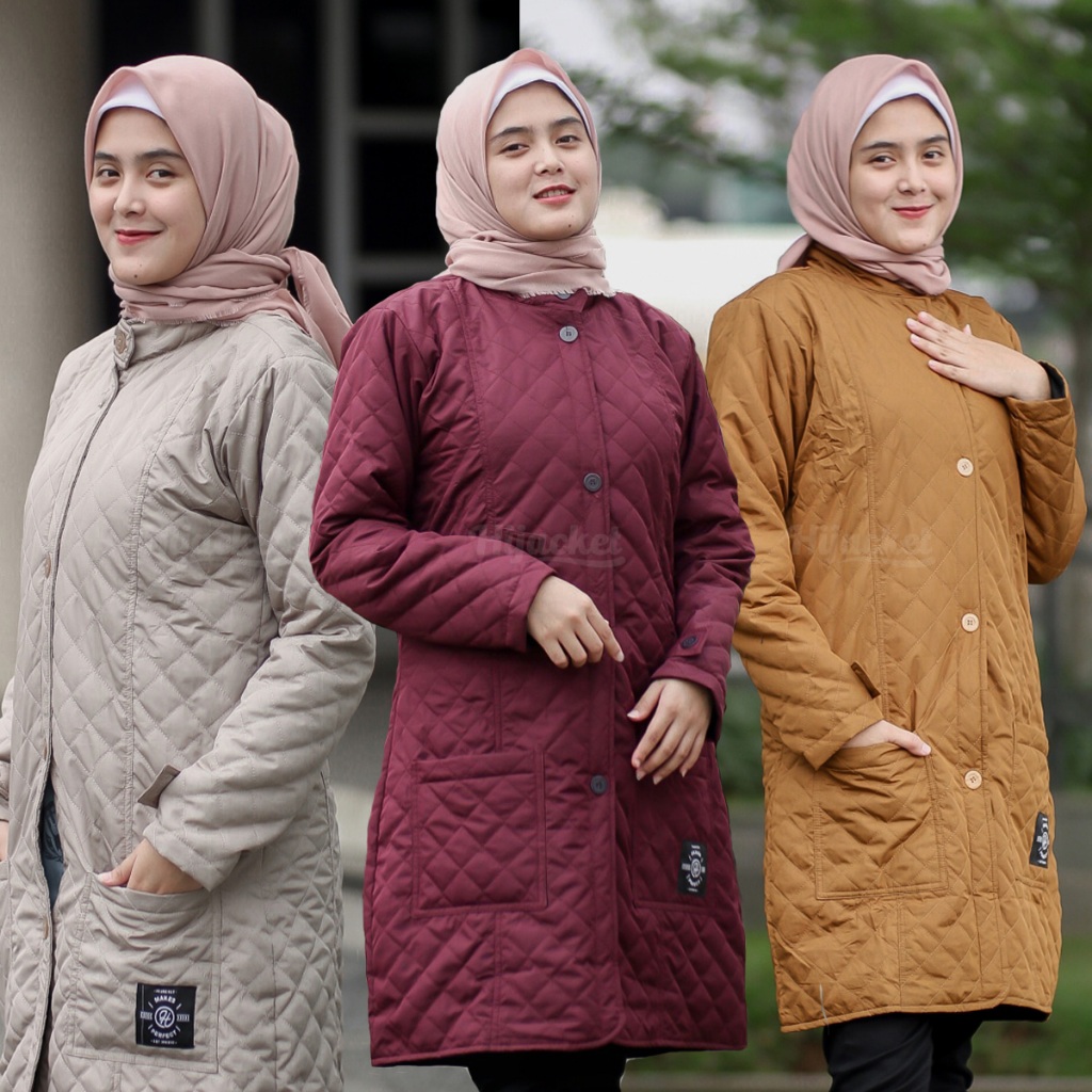 Hijacket Series Belva Seaweed jaket wanita muslimah jaket hijabers