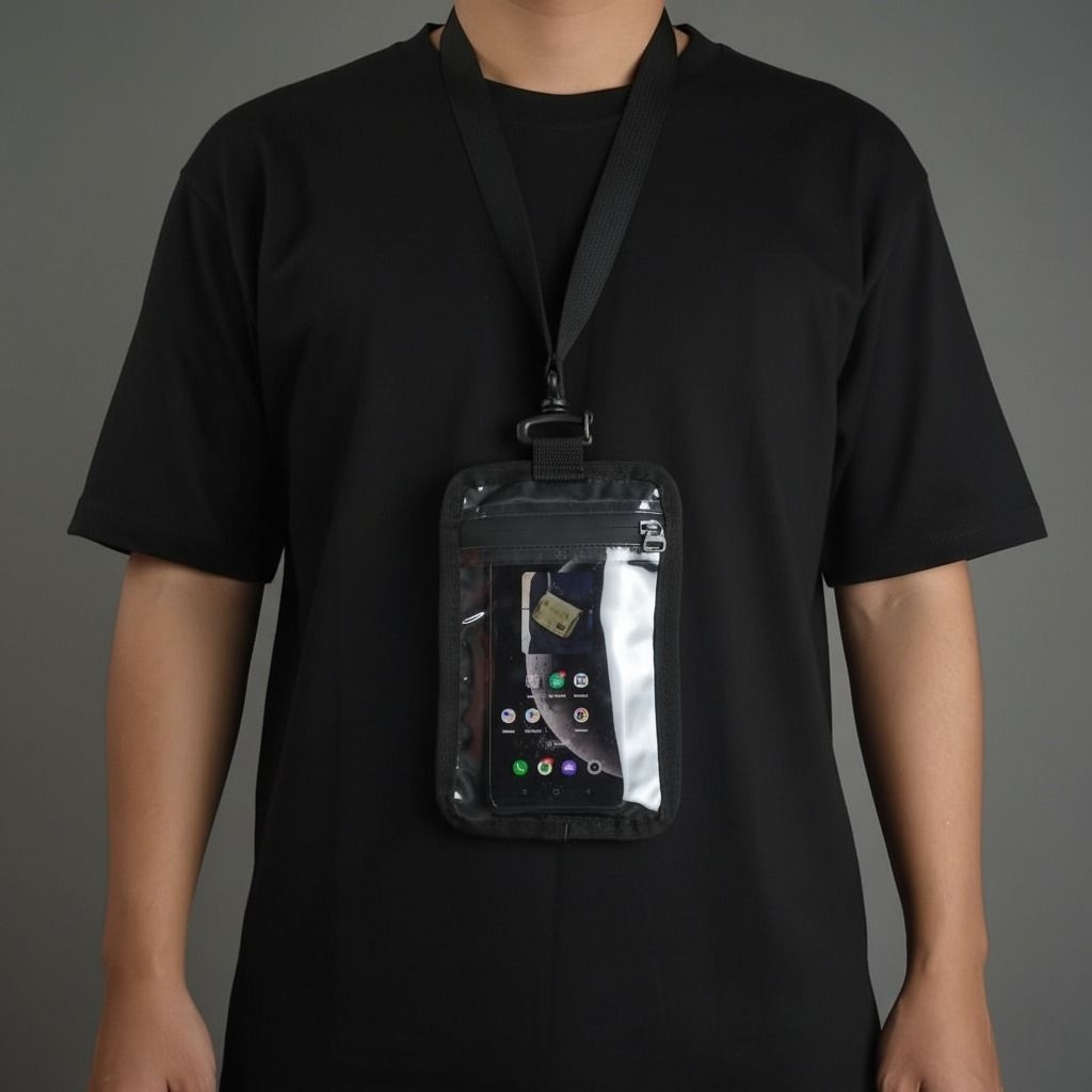 GAMMO Tas Hp Pria Anti Air  Tas Leher Mini Tas Hanging