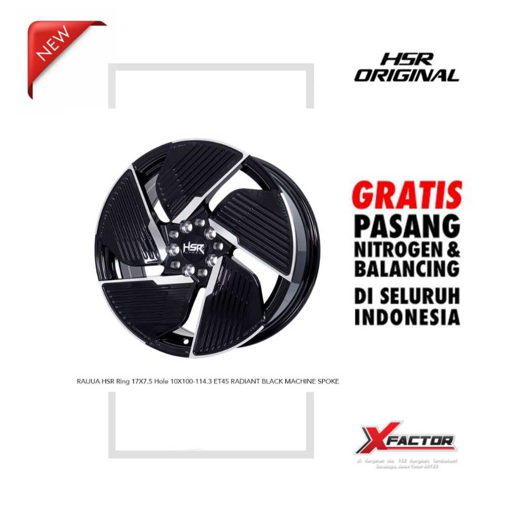 VELG MOBIL R17 HSR R17 RAIJUA R17X7.5 H 5X100 - 5X114,3 ET45