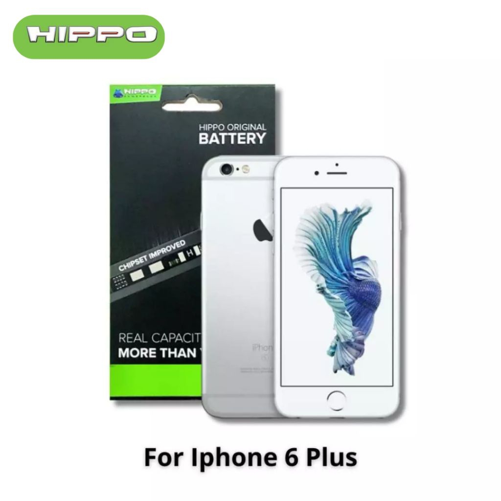 Hippo Baterai Baterry 100% ORI Baterai iPhone 6 Plus 2915Mah Original Batere Premium Batu Batre Batr