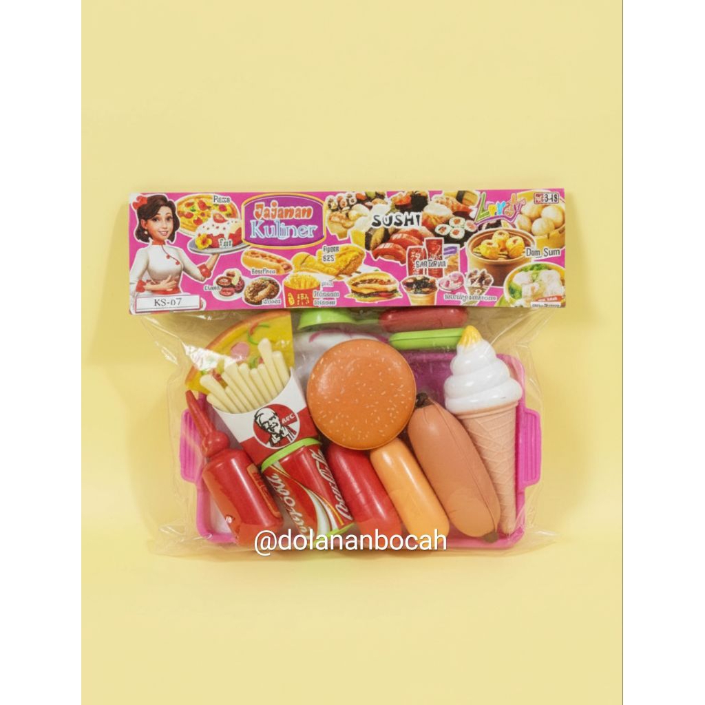 MAINAN ANAK PEREMPUAN JAJANAN KULINER KS67