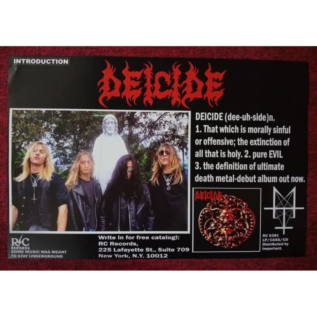 Deicide Promo Album | Poster Deicide | Poster Metal