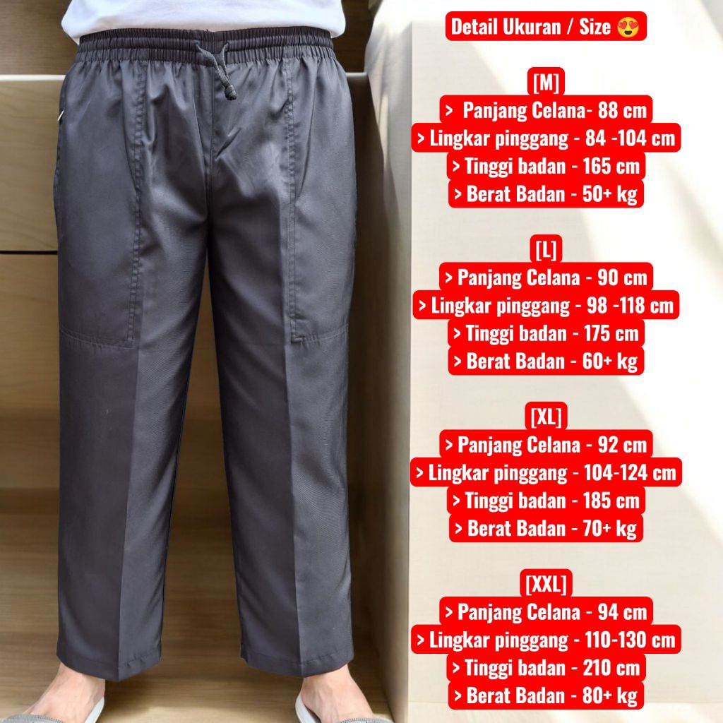 SIRWAL PREMIUM BAHAN KATUN TWILL|CELANA LAKI - LAKI UNTUK UMROH|CELANA PANGSI LAKI- LAKI|CELANA KOMP