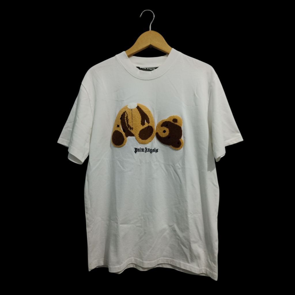 preloved kaos t-shirt palm angels putih size L