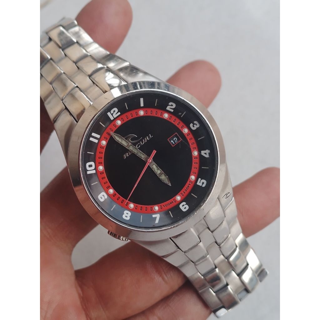 jam tangan ripcurl beacon swiss movt original mens watch preloved/second/bekas