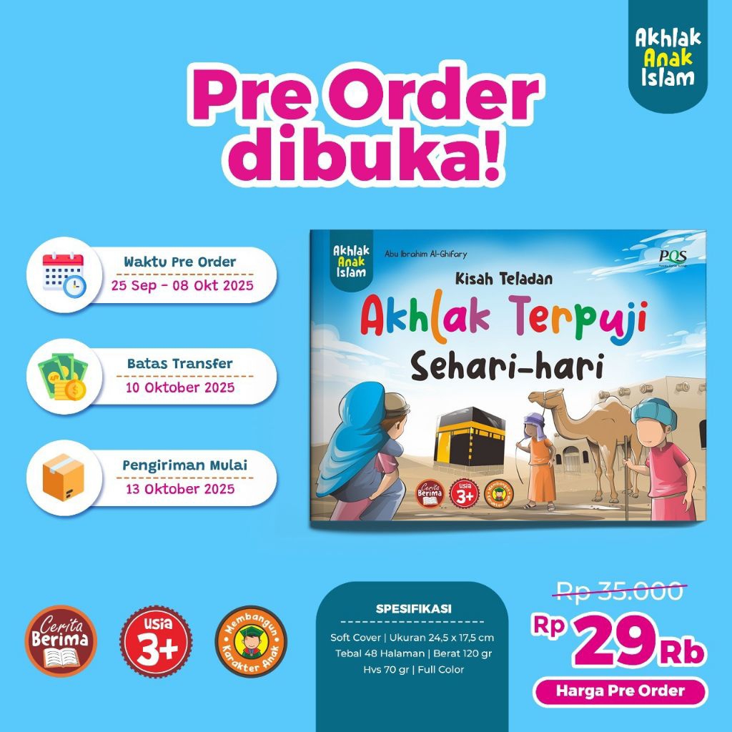 Buku Kisah Teladan Akhlak Terpuji Sehari-hari