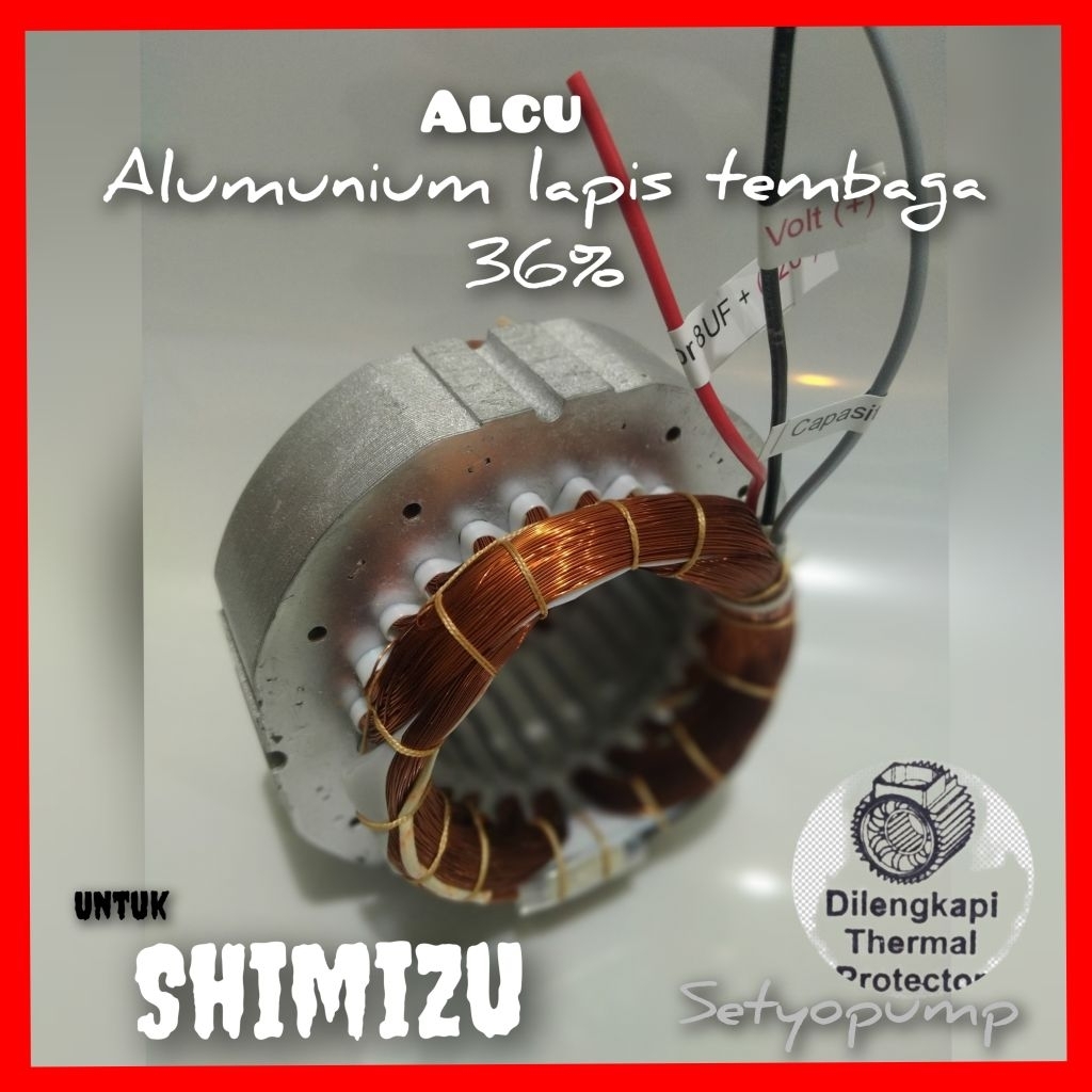 stator/lilitan/gulungan pompa air SHIMIZU