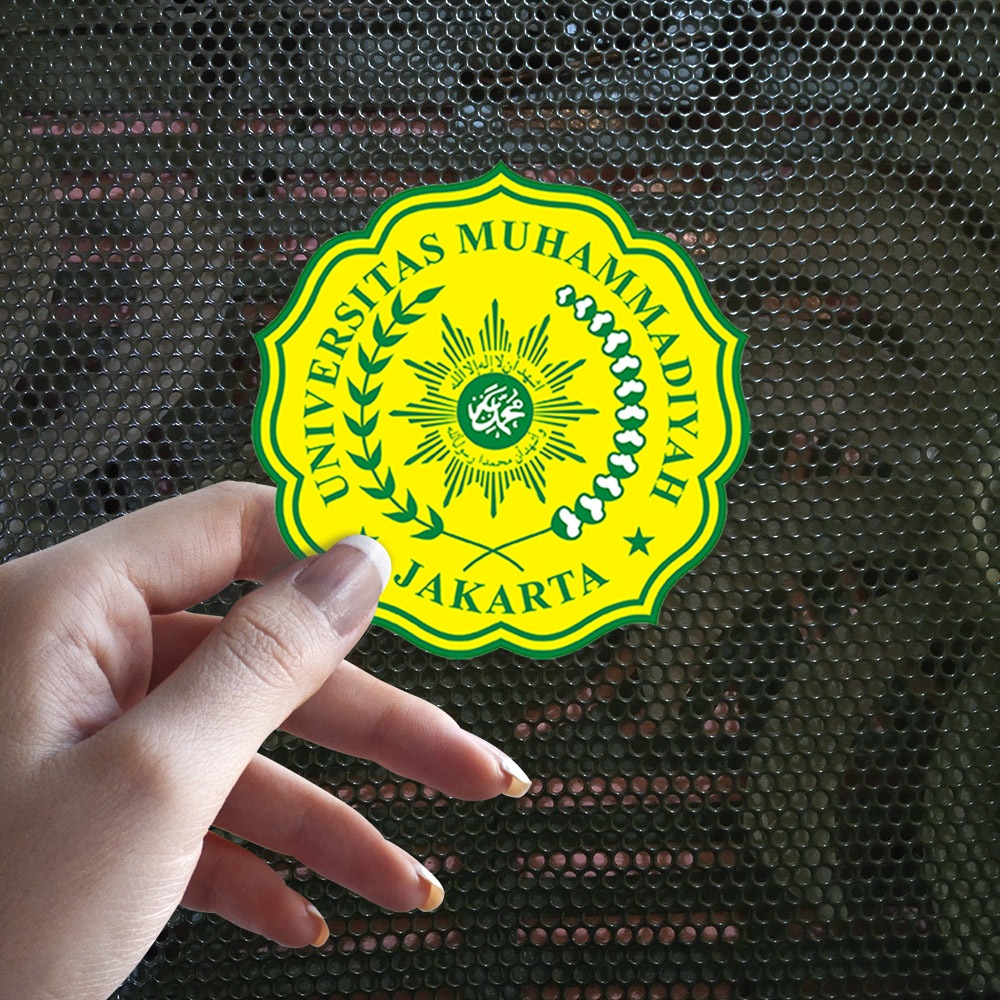 Sticker Decal Vinyl Tahan Air Universitas Muhammadiyah Jakarta
