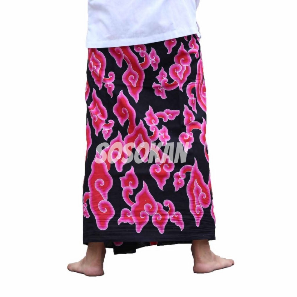 sarung batik motif mega mendung khas cirebon - sarung batik cirebon