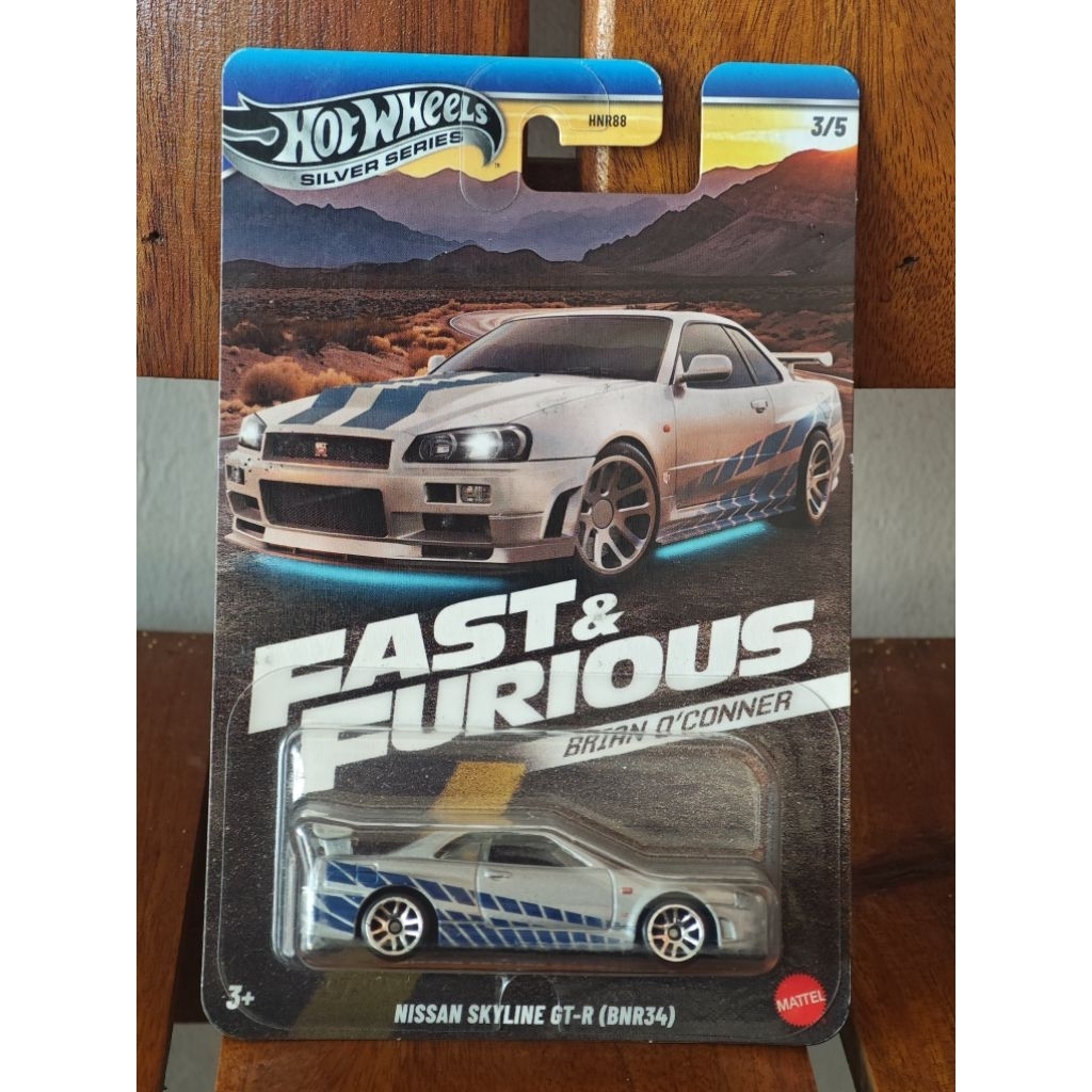 hot wheels nissan skyline R34 brian fast furious