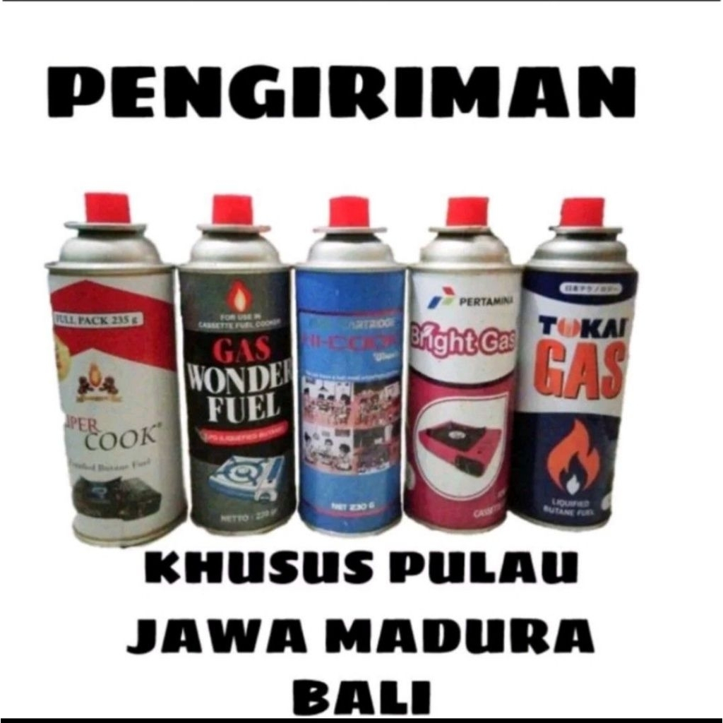 Kaleng Gas Kosong Plus Tutup isi 50pcs