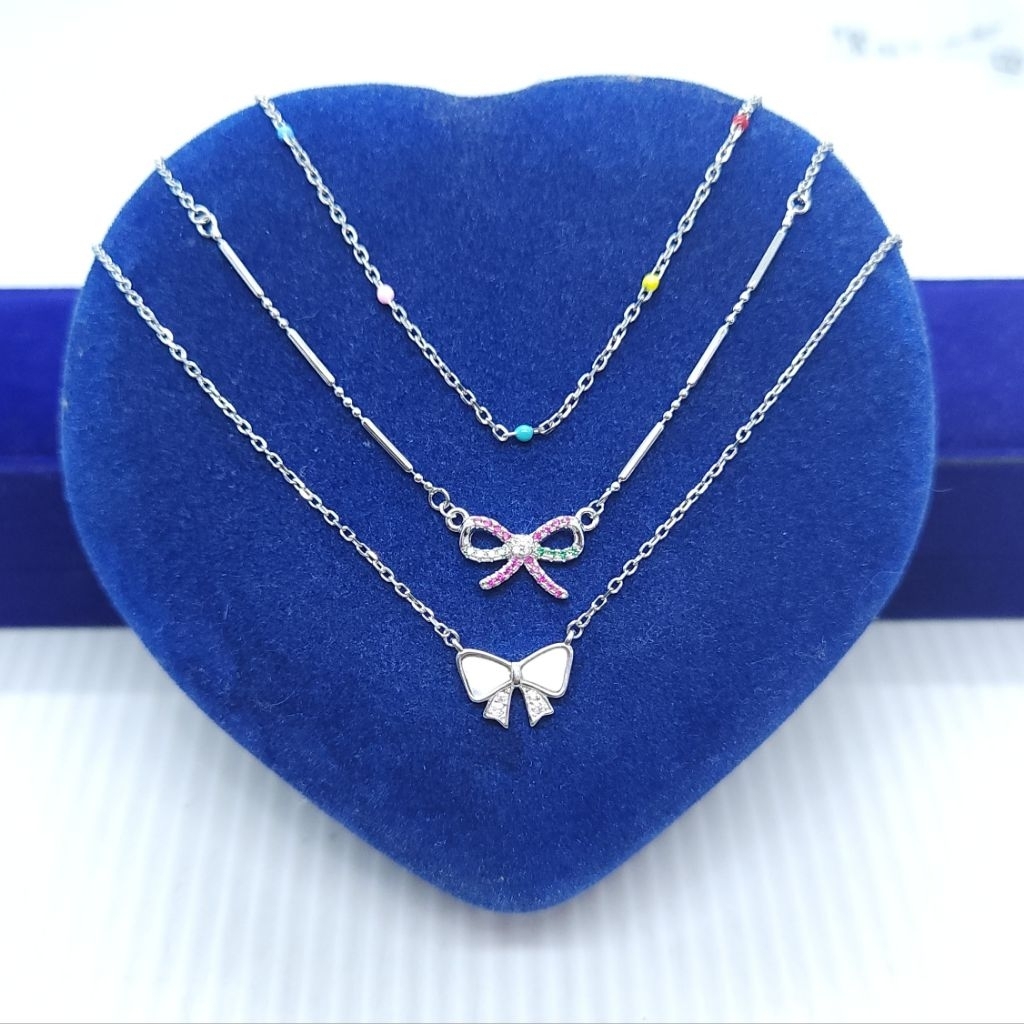 KALUNG PERAK 925, KALUNG WANITA NEW COLLECTION, KALUNG PERAK ASLI 925 LAPIS MAS
