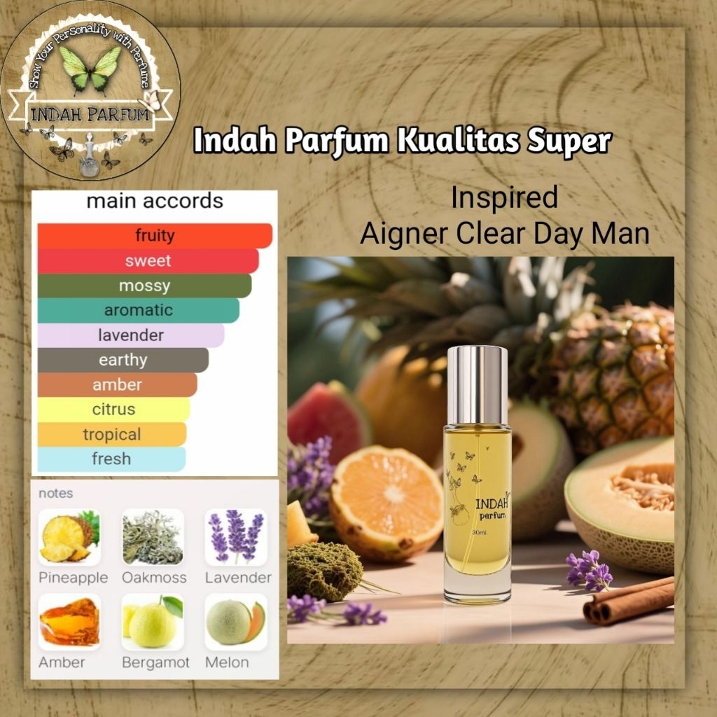 Indah Parfum Inspired AIGNER CLEAR DAY MEN kualitas Super