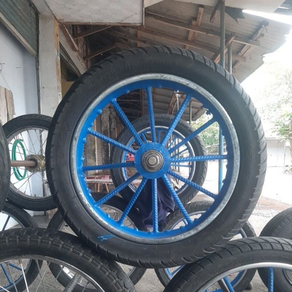 Roda Gerobak besi ring 14