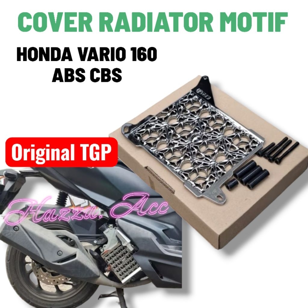 Cover Radiator TGP Vario 160 CBS ABS Black Chrome