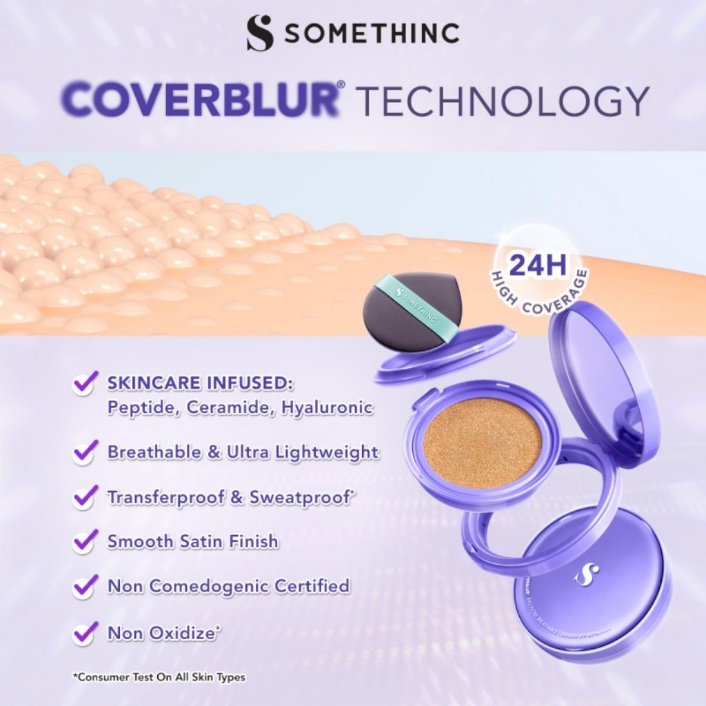 Somethinc coverblur pro filter breathable cushion spf 40 pa++++