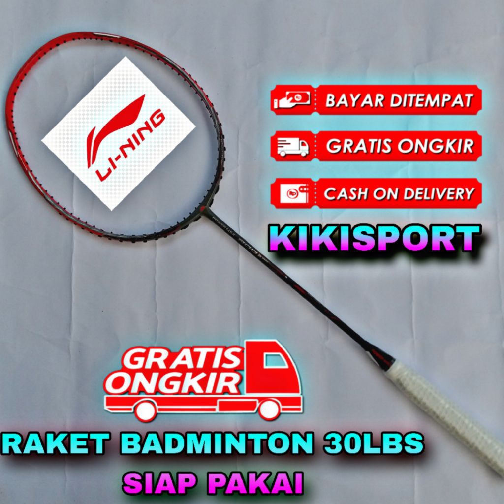 RAKET BADMINTON POWER MAX 900 GRATIS TAS DAN GRIP