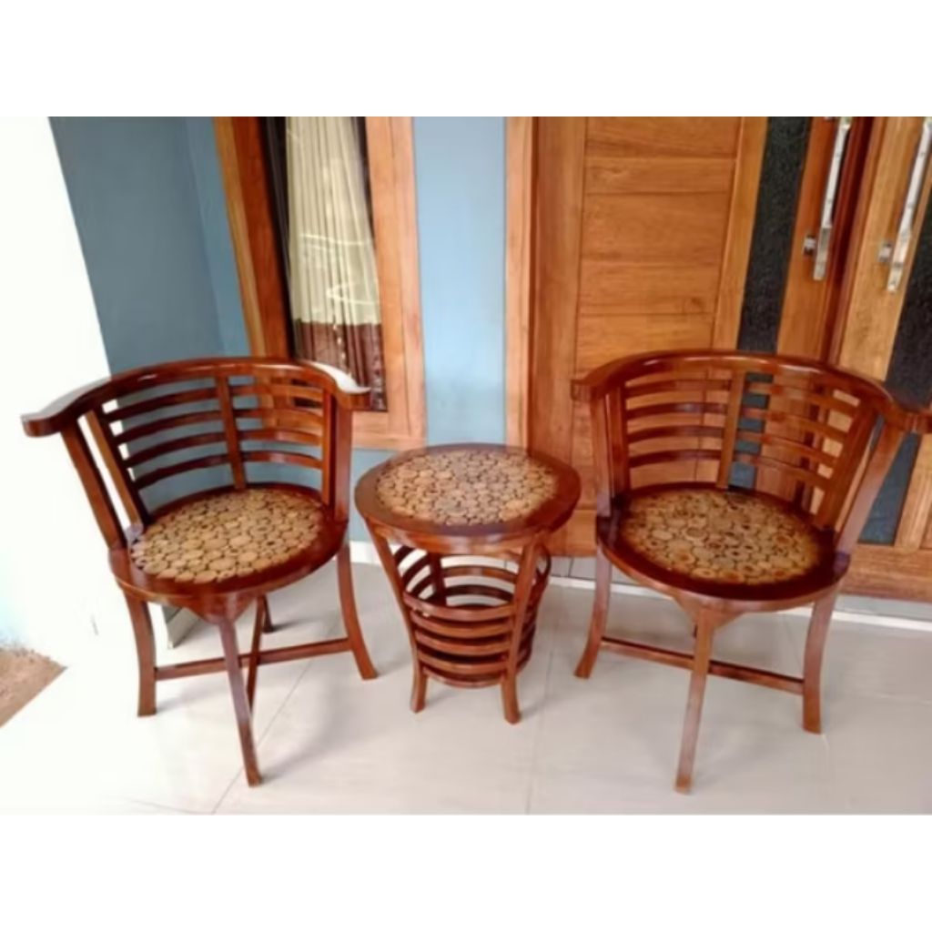 kursi teras minimalis kursi teras kayu kursi teras Jepara kursi teras koin