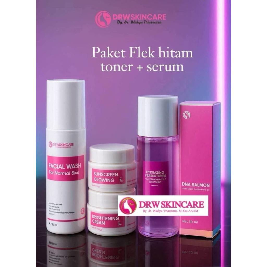 @Drw Skincare Produk Original 100% BPOM DRW FOR MEN Paket Flek + Serum