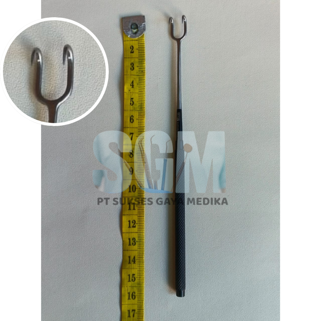 JOSEPH DOUBLE PRONG HOOK SHARP 6 1/4" (159MM) 5MM