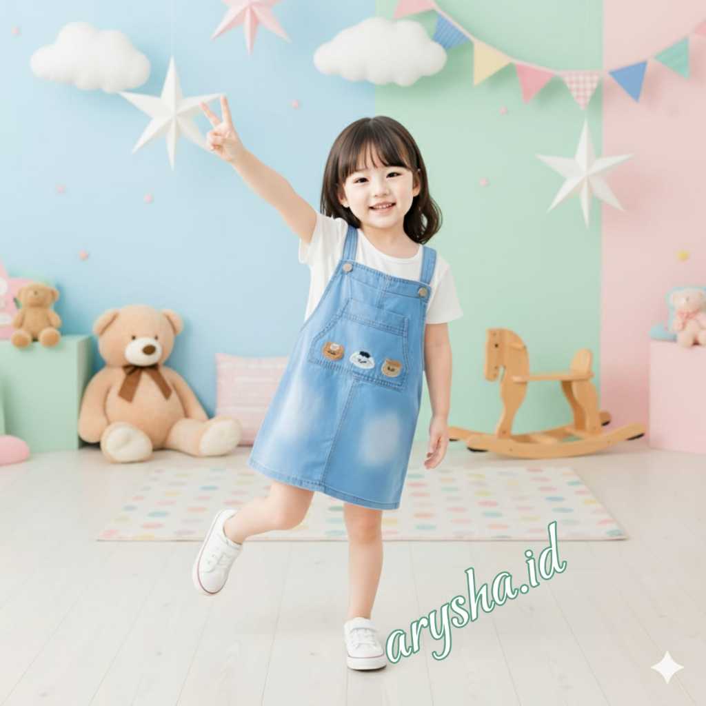 (TANPA KAOS) OVERALL JUMPER JEANS ANAK TANPA KAOS MURAH BAGUS BRANDED USIA 1-6 TAHUN (TANPA KAOS) OV