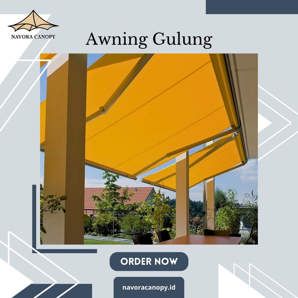 Canopy Lipat Awning Gulung Elektrik Manual Bergaransi Bogor - Kanopi Outdoor Murah