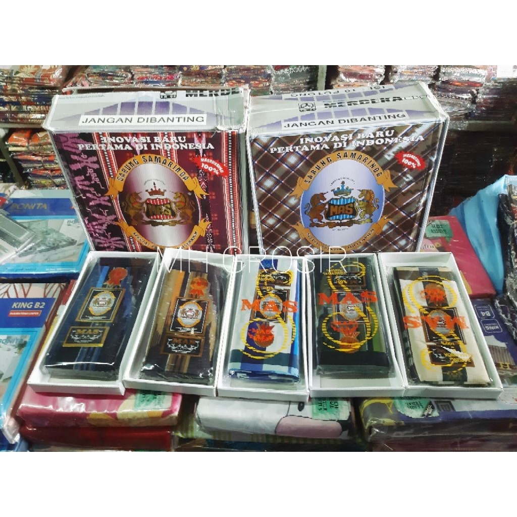 Grosir Sarung mas Samarinda 1 dus (isi 10 pcs)