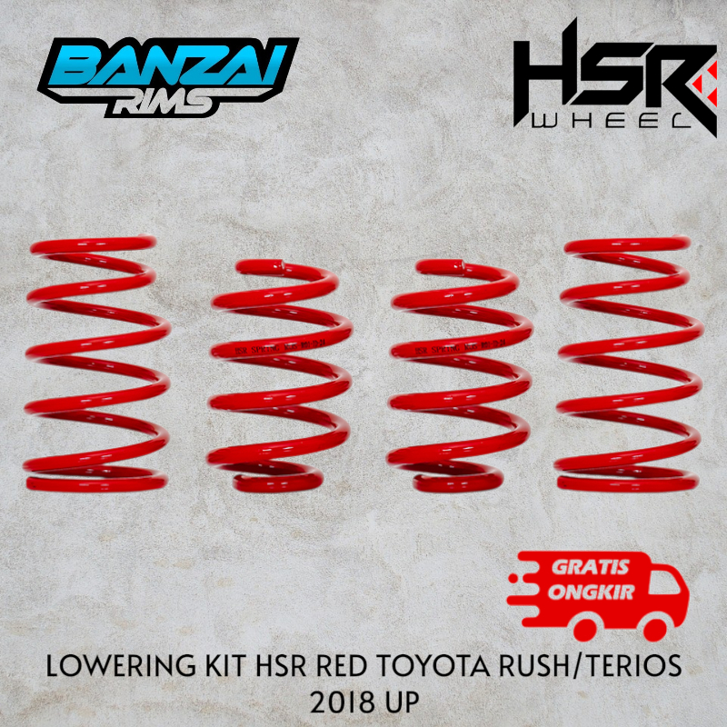 per mobil hsr toyota rush/terios 2018 up / suspensi per mobil ceper hsr wheel