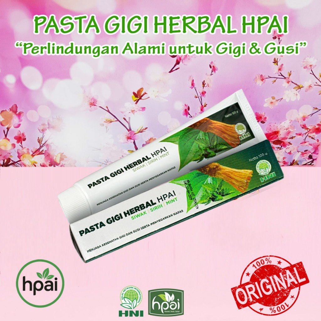 PASTA GIGI HERBAL HPAI HNI ISI 120gr – ODOL HPAI - PASTA GIGI COCOK UNTUK GIGI SENSITIF