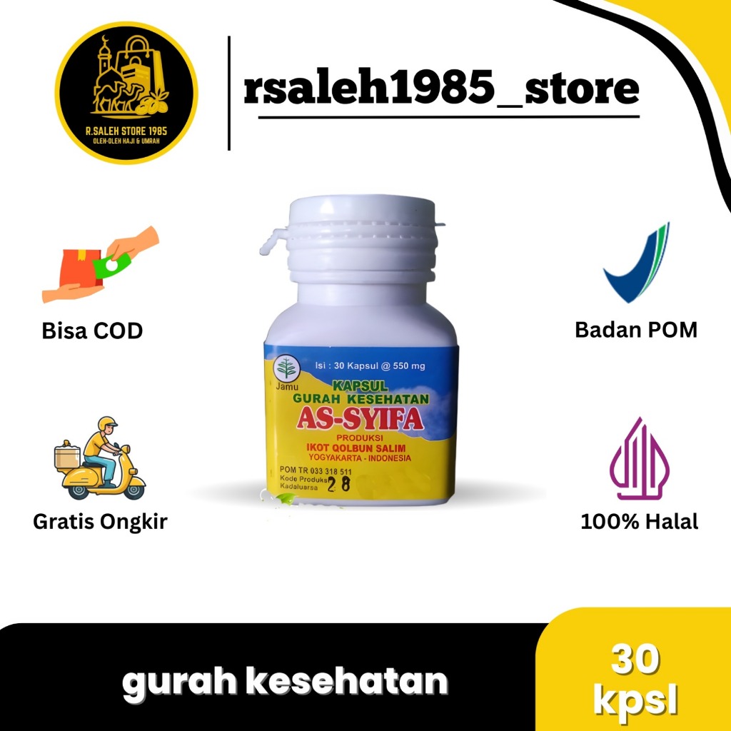 Kapsul Gurah Kesehatan | Gurah Kesehatan | Kapsul Gurah kesehatan AS-SYIFA ORIGINAL
