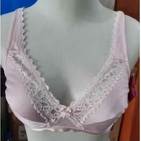 Bra wanita reva satin tanpa kawat , busa tipis merk avon harga batam