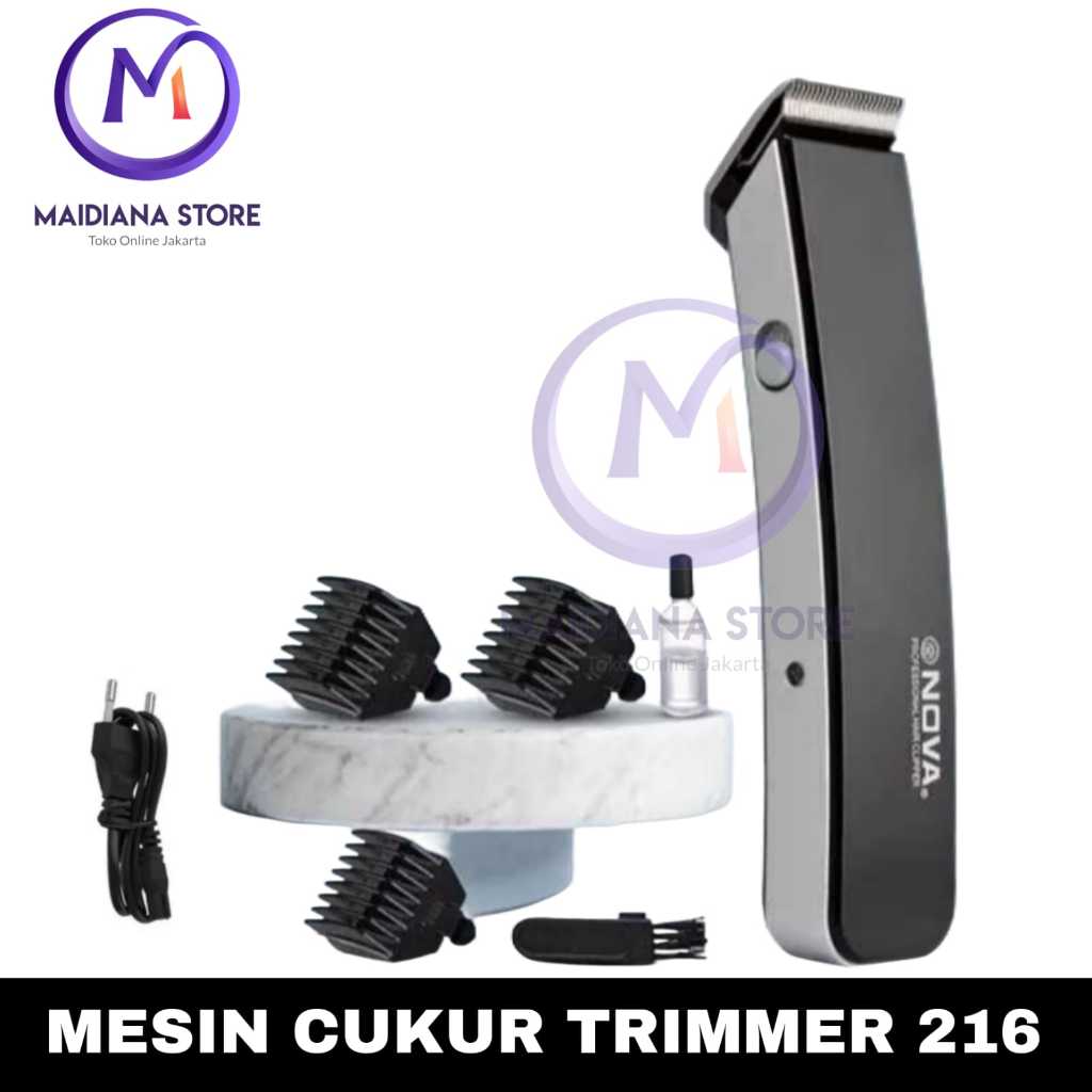 Alat Cukur Rambut Kumis Jenggot Nova NS 216 / Hair Clipper Nova / Mesin Cukur Rambut Nova
