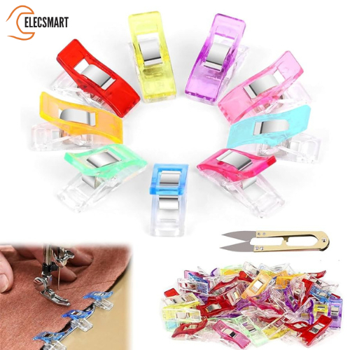 50 pcs Penjepit Kain Jahit Penjepit Jahitan Wonder Clip Penjepit Kain Jahitan Untuk Menjahit