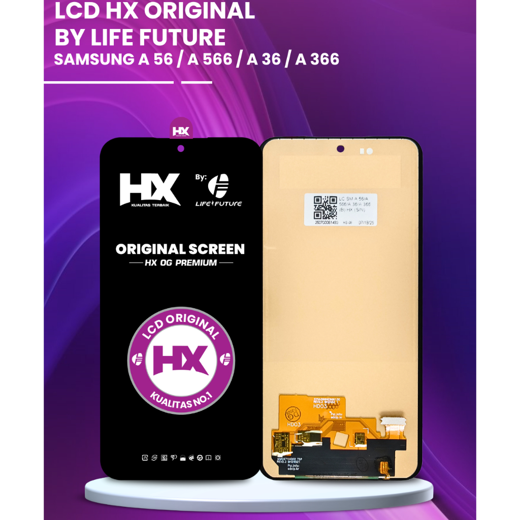 LCD SAMSUNG A56 / A566 FULLSET TOUCHSCREEN ORIGINAL HX