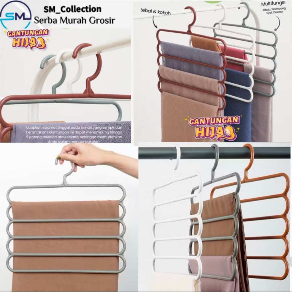 hanger gantung/Hanger susun/gantungan hijab/hanger serbaguna/hanger hijab susun