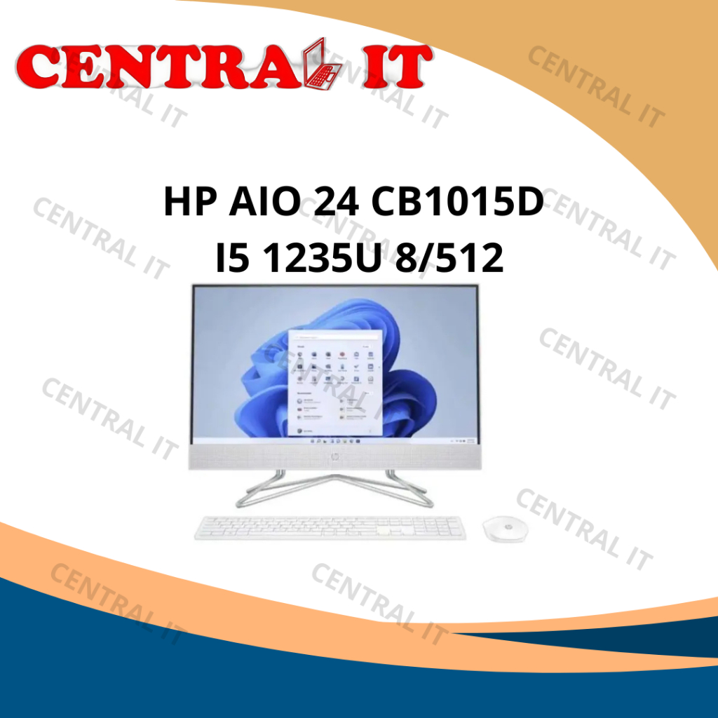 HP AIO 24 CB1015D I5 1235U 8/512 All-in-One 24 Inci Prosesor Intel Core i5 RAM 8 GB SSD 512 GB Layar
