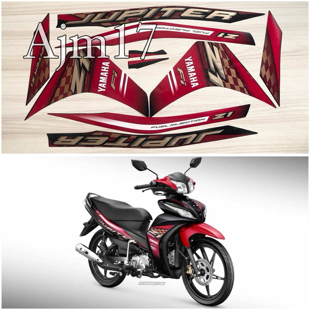 STIKER STRIPING MOTOR JUPITER Z1 2025 MERAH