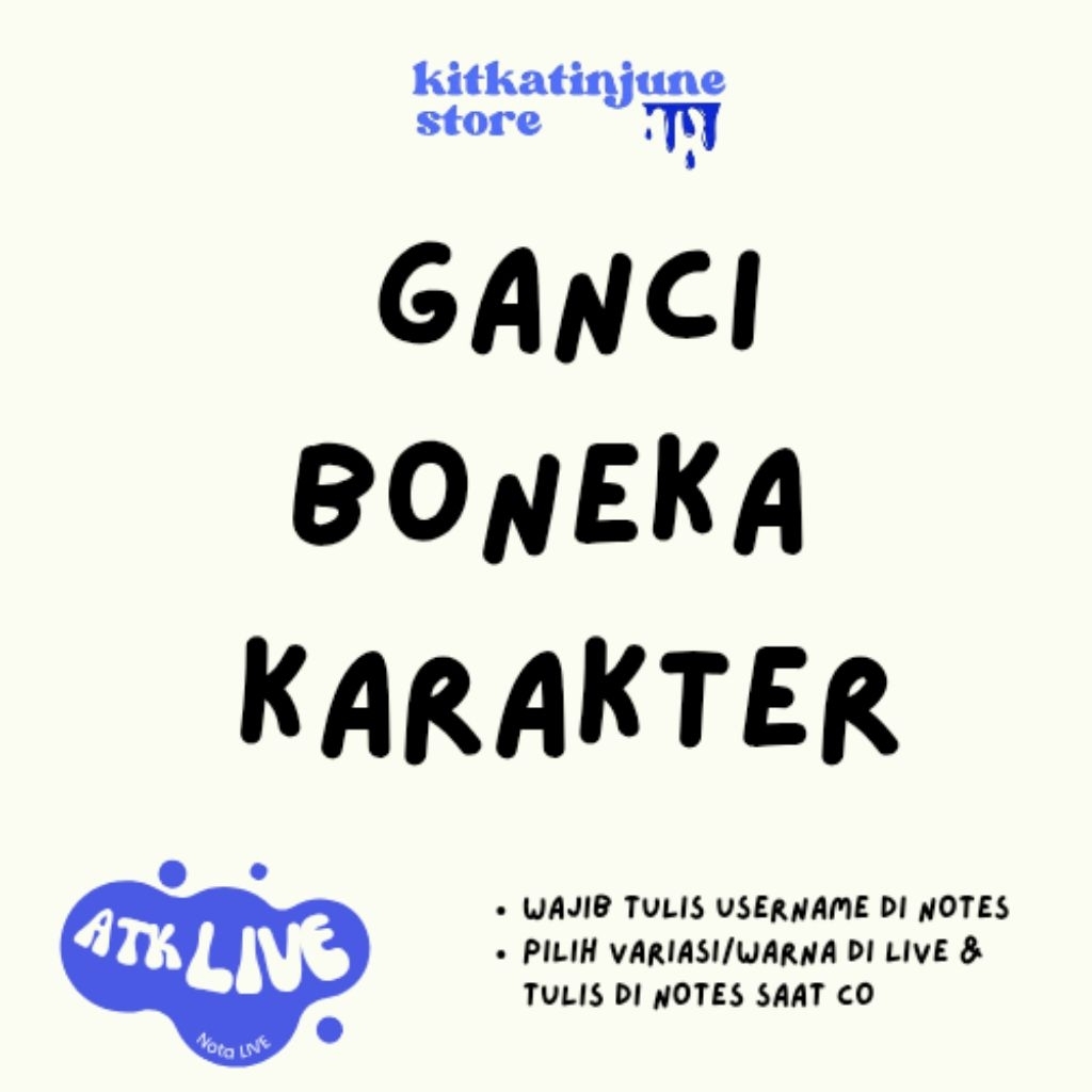 Ganci boneka karakter