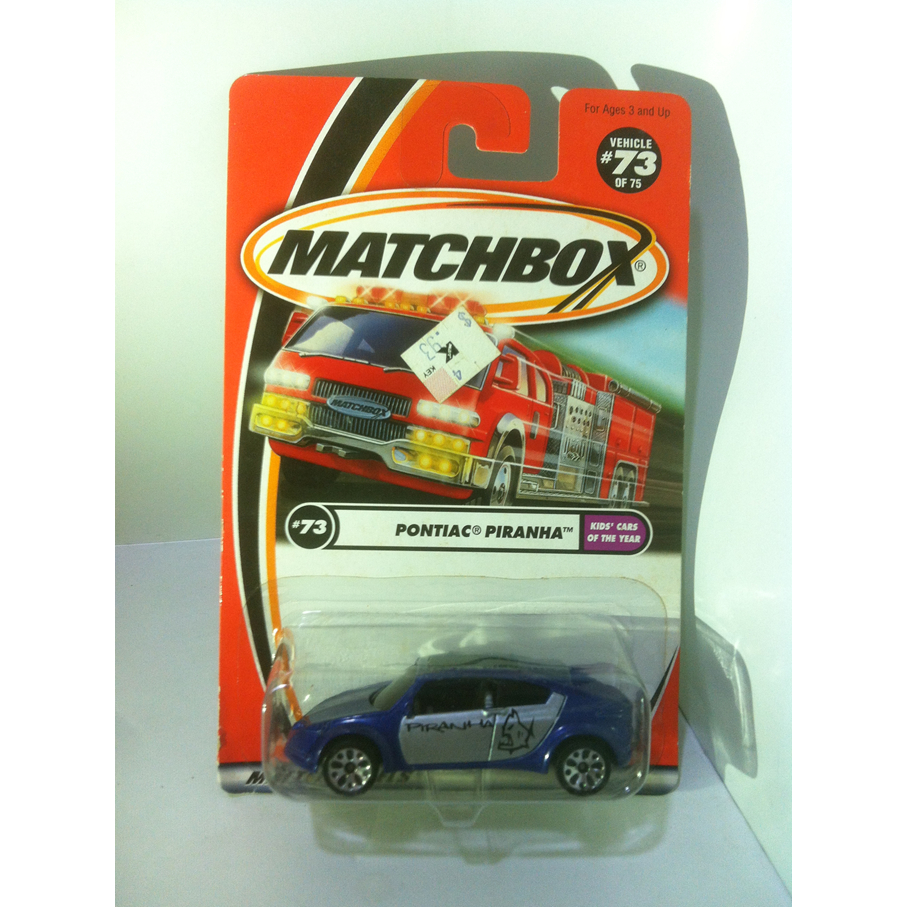 Matchbox. 2002 Kids Cars of the Year - 73. Pontiac Piranha. No 50 Logo USA by MATTEL