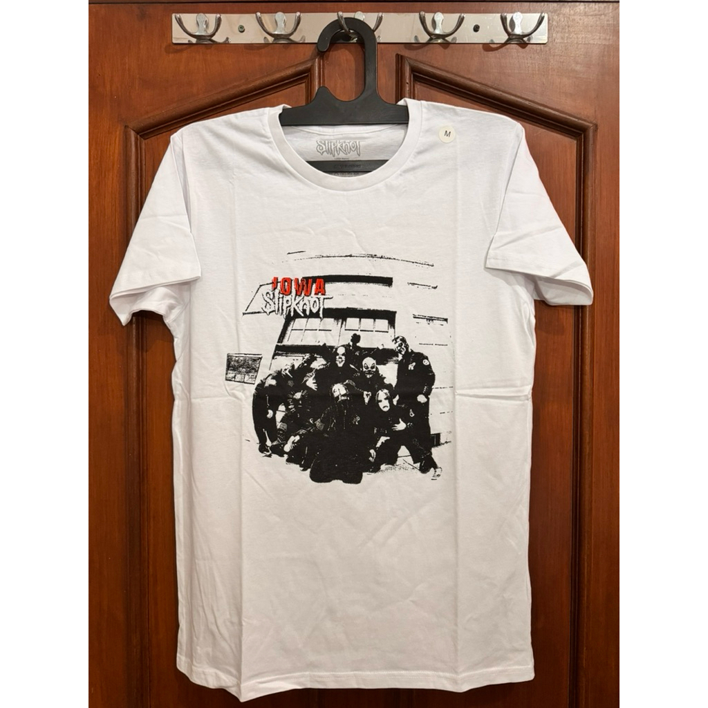 Kaos T-Shirt Slipknot - Iowa Tracklist (White) 100% Original