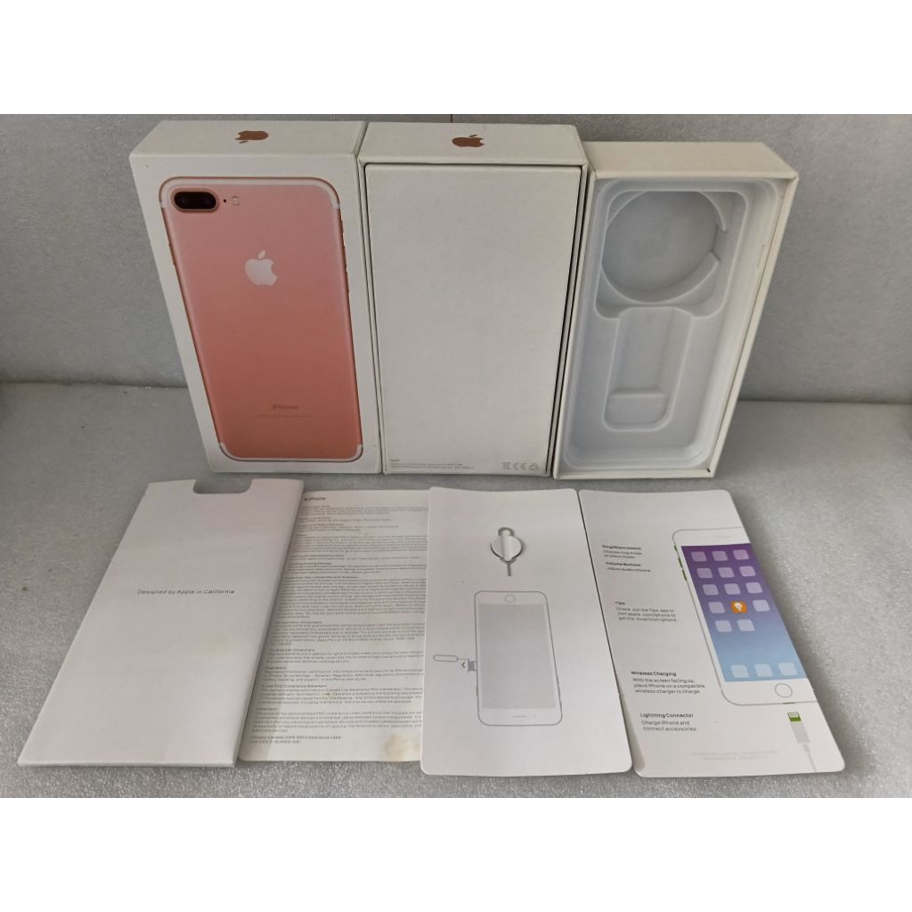 Boks Kardus Dus Hp iPhone 7 | 8 / Plus Warna Rose red Original
