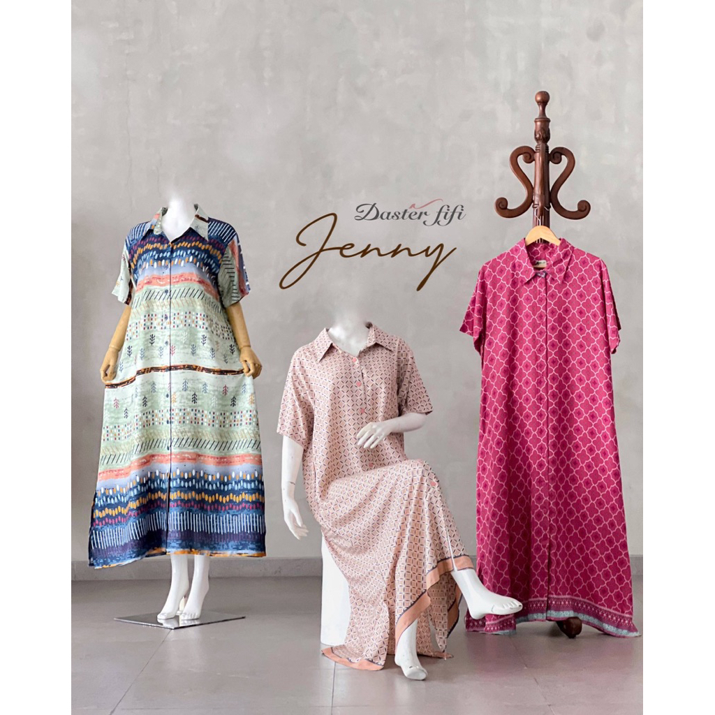 Daster JENNY Homewear Busui Friendly Cotton Rayon Premium |  Jenny by Daster Fifi | Dasterfifi