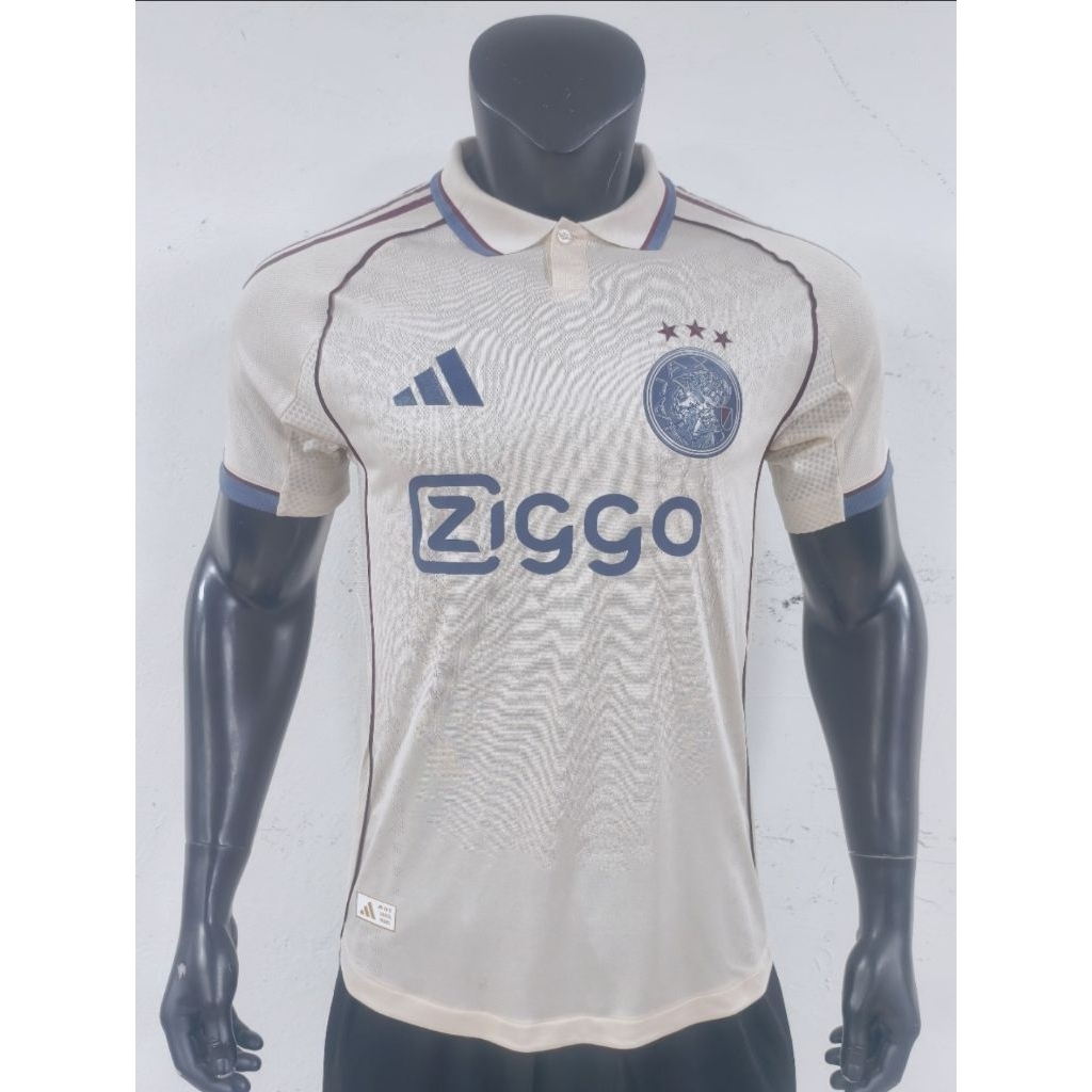 Jersey Kaos Baju Sepak Bola Ajax Amsterdam Home Away 3rd Third Special Edition Edisi Spesial Krem Cr