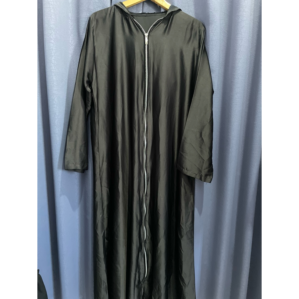 PRELOVED GAMIS HITAM ABAYA HITAM RESLETING