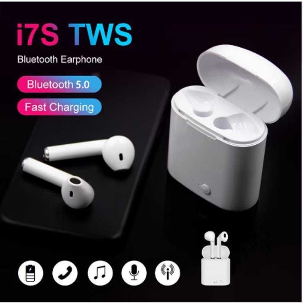 AIRPODS WIRELESS I7S TWS - EARPHONE BLUETOOTH I7 TWS - HEADSET BLUETOOTH WIRELESS I7STWS