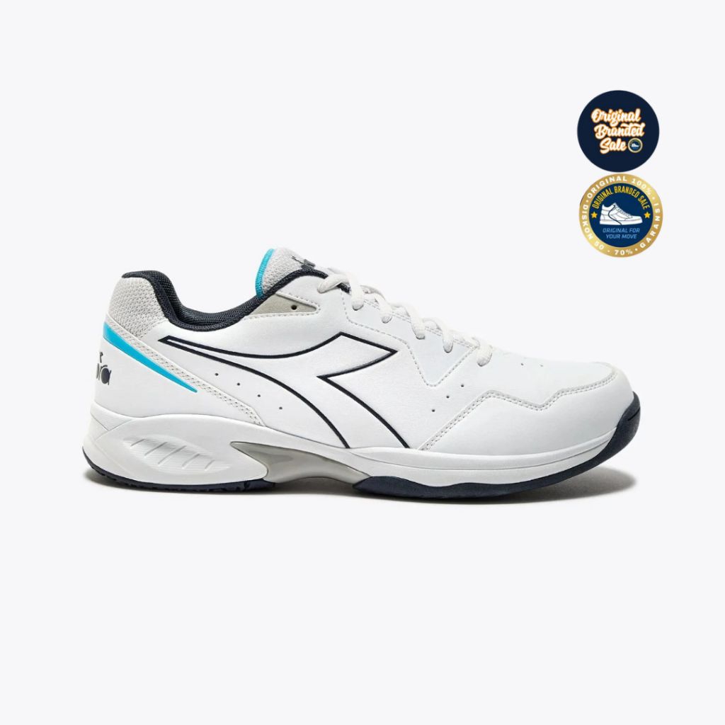 ORIGINAL GARANSI SEPATU TENNIS DIADORA VOLEE 6 WHITE SIZE 43