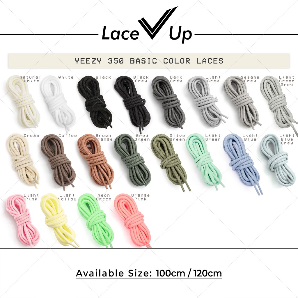 Tali Sepatu Yeezy 350 (Yeezy Replacement Laces) - Round Basic Color
